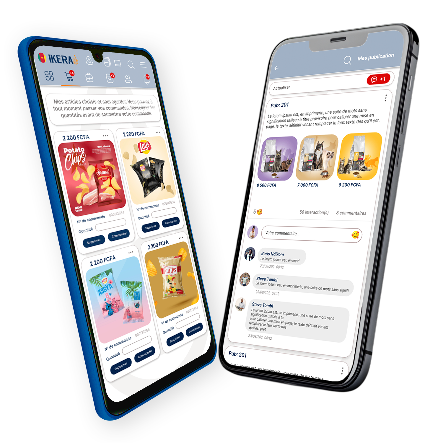 Application Ikeraa - Interface